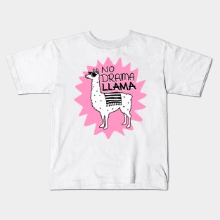 No drama llama Kids T-Shirt